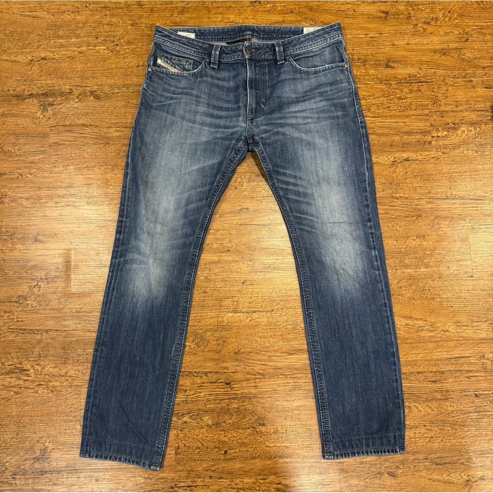 Diesel Blue Thavar Slim Skinny Casual Denim Pants Trousers Jeans Men's 34x32